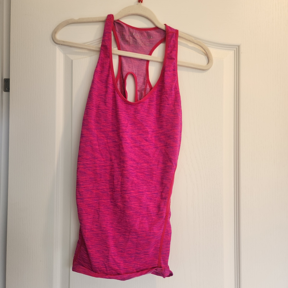 Yelete Vibrant Pink Racerback Tank Top Size M/L EUC